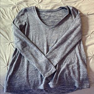 Long sleeve soft blue top